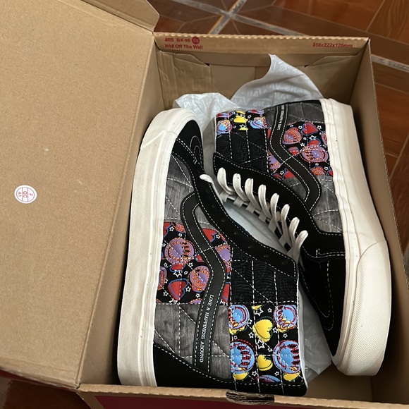 VANS SK8-HI 38 DX PW 'POSITIVITY PATCHWORK/BLACK' men’s size 9.5 - Picture 11 of 13